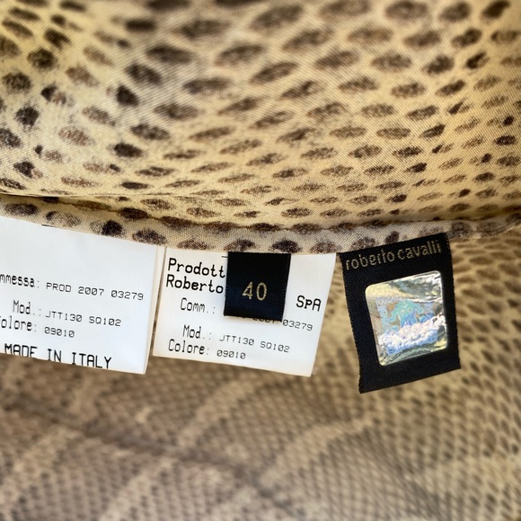 Genuine Roberto Cavalli Mini, Animal Print Wrap Dress - Picture 15 of 16